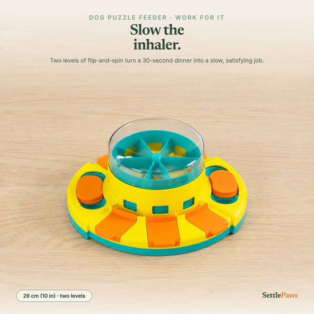 Dog Puzzle Feeder — 2-Level Interactive Slow Feeder