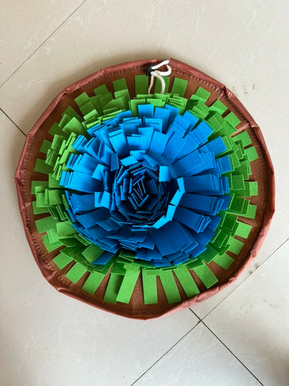 Pet Snuffle Mat for Dogs, Interactive Feed Game for Boredom, Encourages Natural Foraging Skills for Cats Dogs Bowl Travel Use