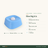Calming Lick Bowl — size and specs