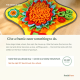 Flower snuffle mat for dogs turns mealtime into a calm sniffing hunt
