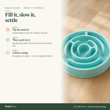 Slow Feeder Maze Bowl — how to use