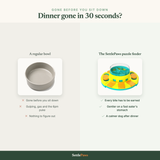 Dog Puzzle Feeder — vs an ordinary one